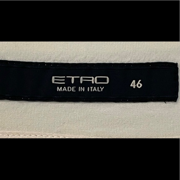 ETRO MILANO 100% Silk Loose Fit Blouse - EU 46 - Picture 9 of 14